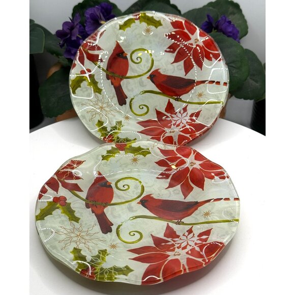 Pfaltzgraff Magical Season Set Of 4 Ruffled Appetizer Plates - Picture 3 of 10